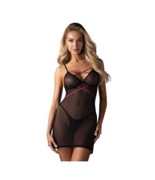 Novenes nuisette et string - Noir